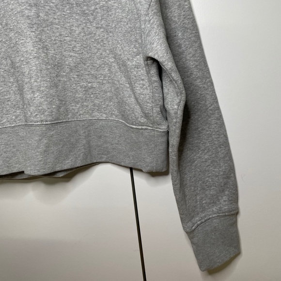 Zara Hoodie Crop-top - Gray, Size S - Picture 4 of 8